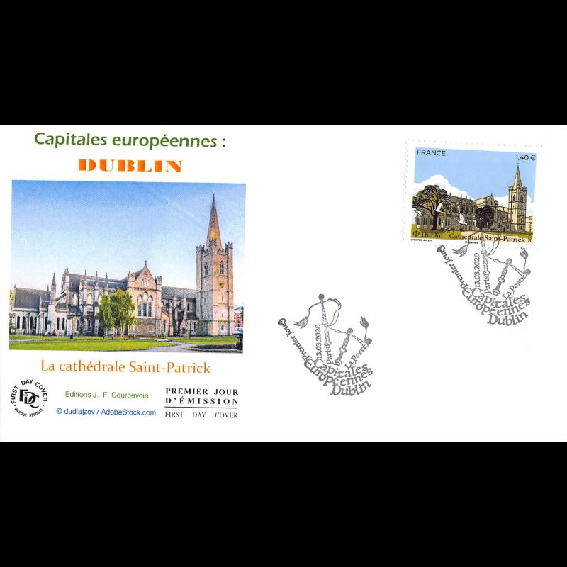 FDC JF - Capitales européennes Dublin (4 env) - 13/3/2020 Paris