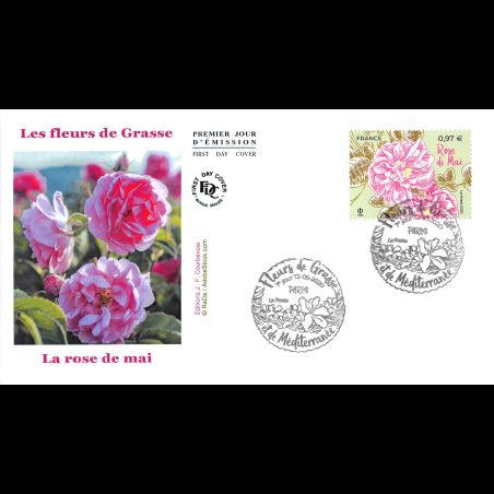 FDC JF - Fleur de Grasse. La rose de Mai - 12/6/2020 Paris