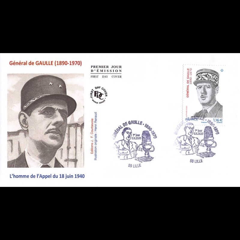 FDC JF - Gal de Gaulle. Appel du 18 juin 1940 - 5/11/2020 Lille