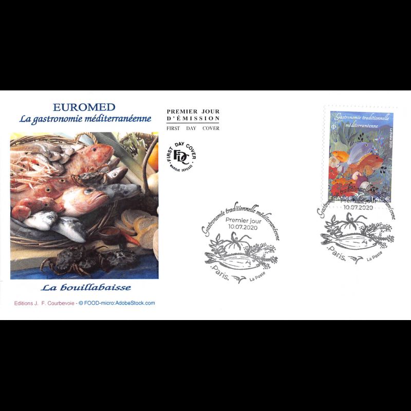 FDC JF - Euromed postal. La bouillabaisse - 10/7/2020 Paris
