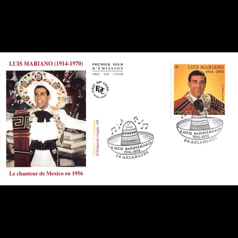FDC JF - Chanteur Luis Mariano - 10/7/2020 Arcangues