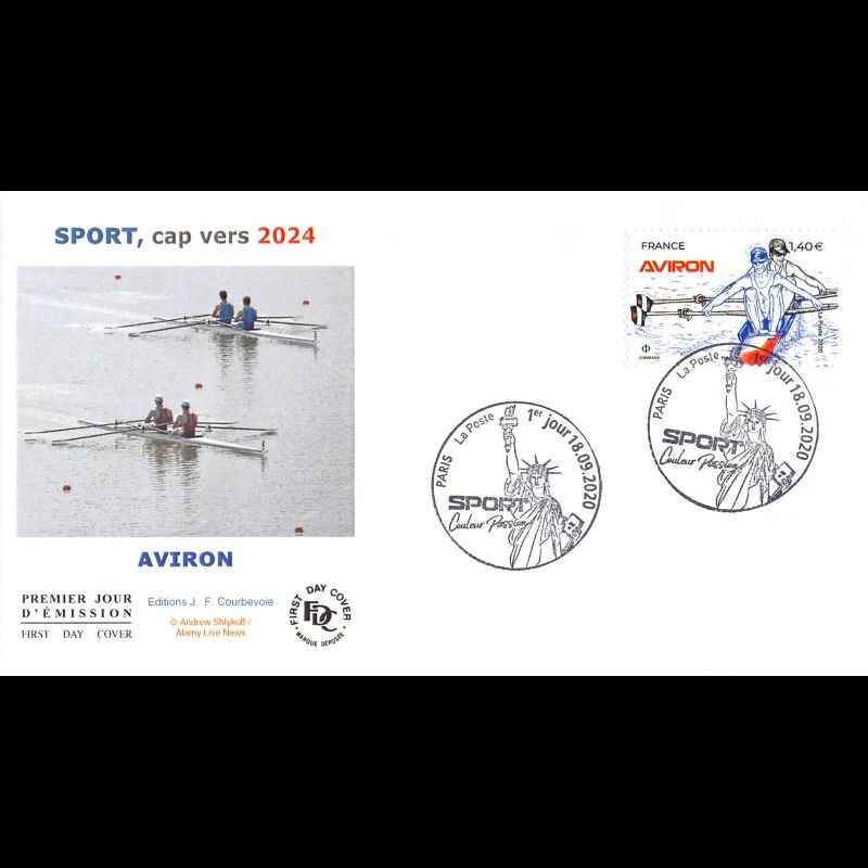 FDC JF - Série sports. Couleur Passion (6 env) - 18/9/2020 Paris