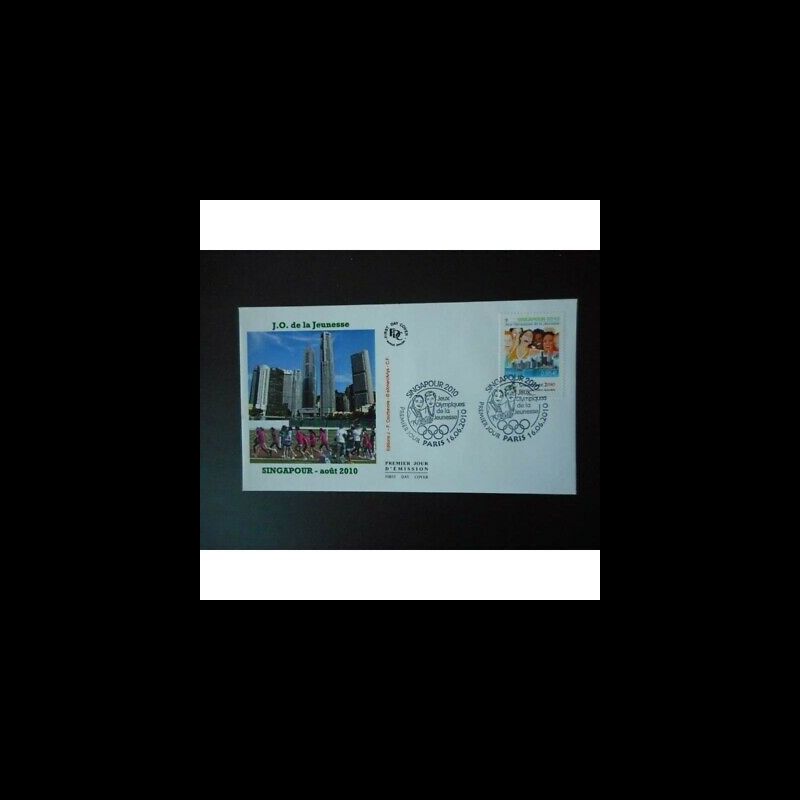 FDC - JO de la jeunesse, Singapour 2010 - oblit 16/6/2010 Paris
