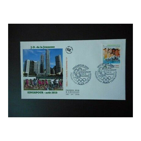 FDC - JO de la jeunesse, Singapour 2010 - oblit 16/6/2010 Paris