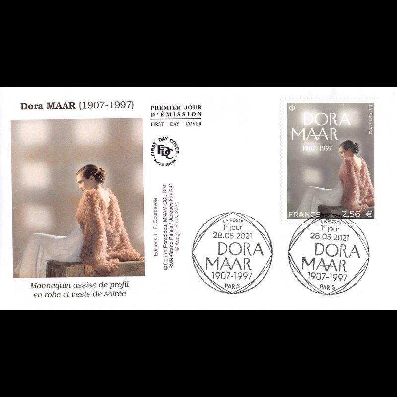 FDC JF - Tableau Dora MAAR (1907 - 1997) - 28/5/2021 Paris