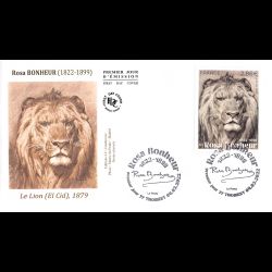 FDC JF - Tableau Rosa Bonheur, le Lion - 4/3/2022 Thomery