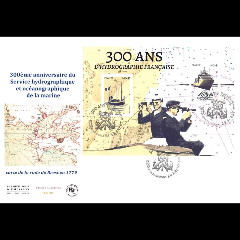 FDC GF JF - Bloc 300 ans d'hydrographie Française - 22/5/2020 Brest