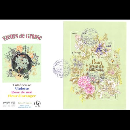 FDC GF JF - Bloc fleurs de Grasse et de Méditerranée - 12/6/2020 Paris