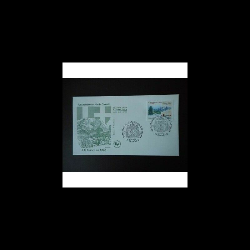 FDC - Rattachement de la Savoie à la France - oblit 27/3/2010 Chambéry