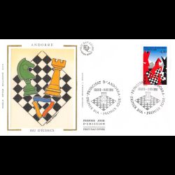 FDC - Les échecs, oblit 8/6/96