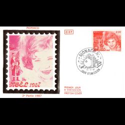 FDC - Noël 87, oblit PJ...