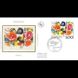 FDC soie - Tableau Tinguely...
