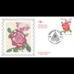 CEF soie - Fleurs princières, oblit 13/2/99