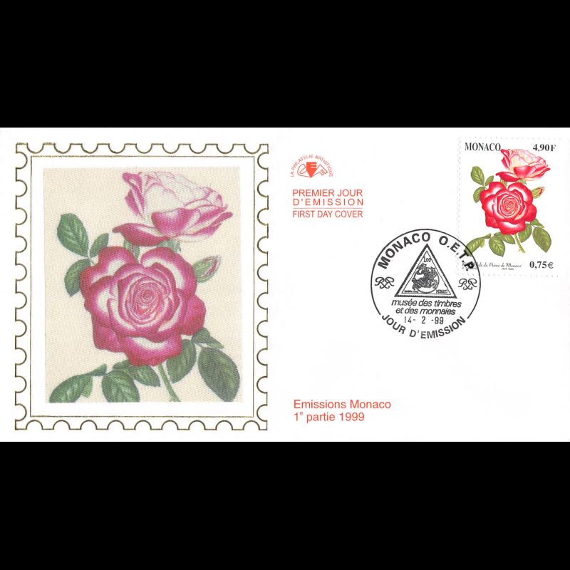 CEF soie - Fleurs princières, oblit 13/2/99