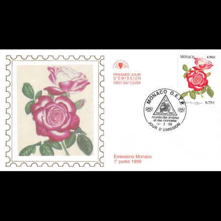 CEF soie - Fleurs princières, oblit 13/2/99