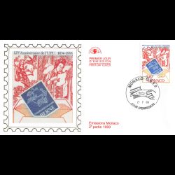 CEF soie - 125e Ann. de l'U.P.U., oblit 2/7/99