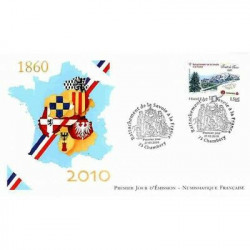 FDC LNF - Rattachement de la Savoie à la France - oblit 27/3/2010 Chambéry