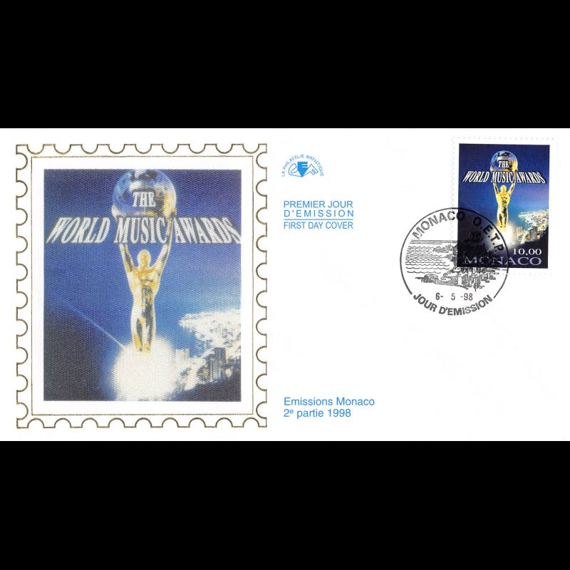 CEF soie - 10e World Music Awards, oblit 6/5/98