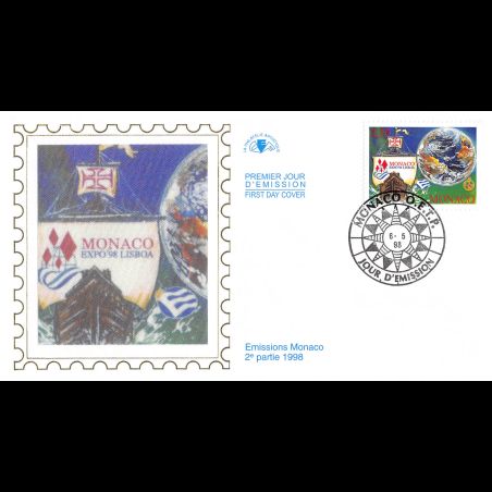 CEF soie - Exposition universelle de Lisbonne, oblit 6/5/98
