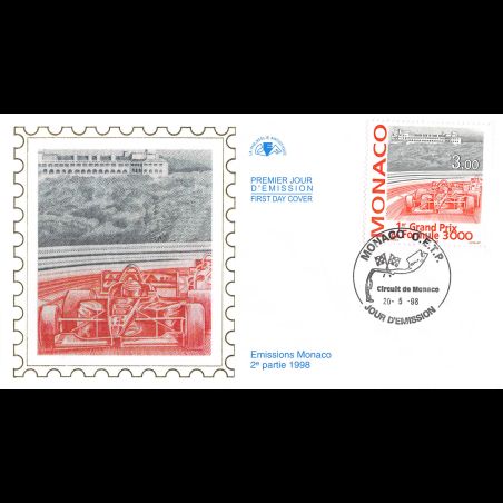 CEF soie - 1er Grand Prix de Formule 3000, oblit 20/5/98