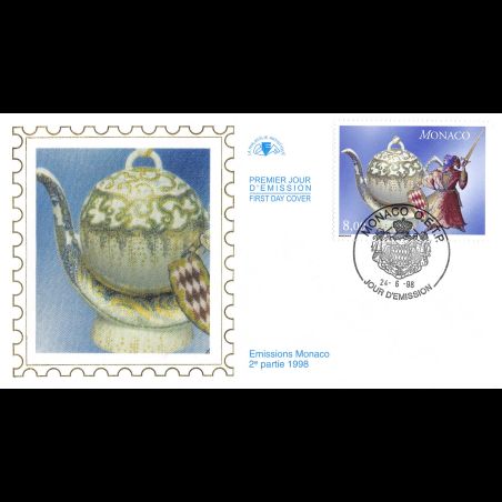 CEF soie - Porcelaine d'art, oblit 24/6/98