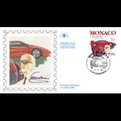 CEF soie - Enzo Ferrari, oblit 14/8/98