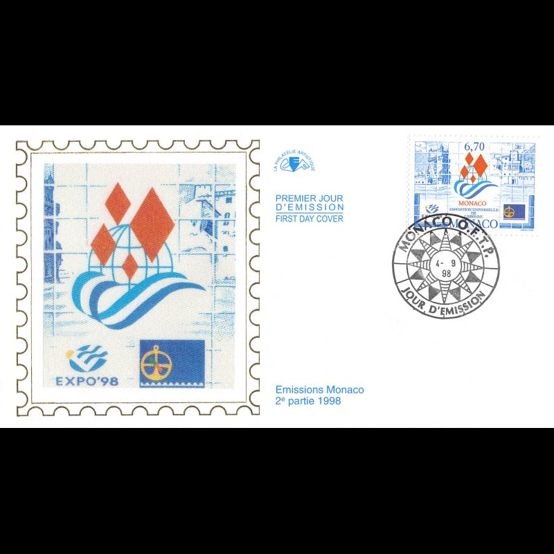 CEF soie - Expo 98 - Lisbonne, oblit 4/9/98