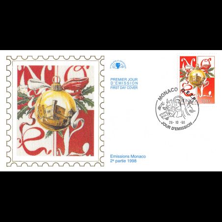 CEF soie - Noël 1998 (2 env.), oblit 26/10/98