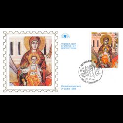 CEF soie - La Vierge et l'Enfant, oblit 26/10/98