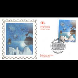 CEF soie - Monts sous-marins, oblit 20/11/98