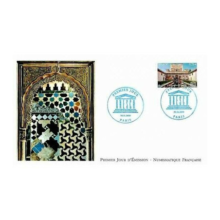 FDC LNF - UNESCO, l'Alhambra Espagne, oblit 30/11/2010 Paris