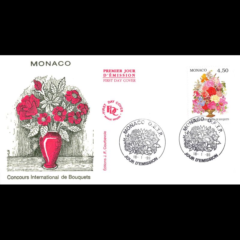 FDC JF - Concours de Bouquets, oblit 18/1/99