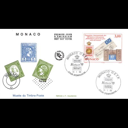FDC JF - Exposition Monaco 99, oblit 18/1/99