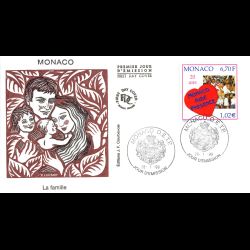FDC JF - Association Monaco Aide et Présence, oblit 28/1/99