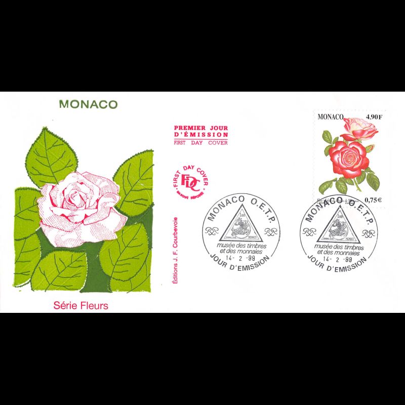 FDC JF - Fleurs princières, oblit 13/2/99