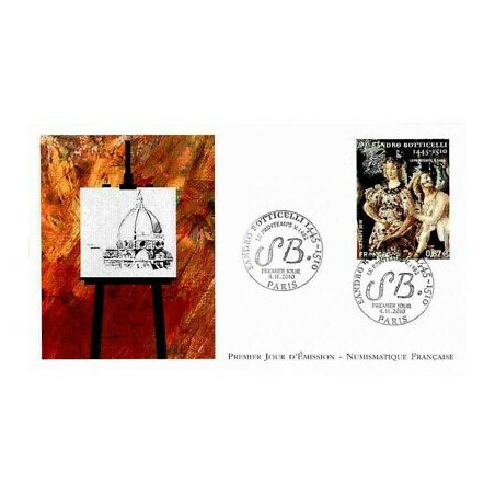 FDC LNF - Tableau Sandro Botticelli (4518), oblit 4/11/2010 Paris