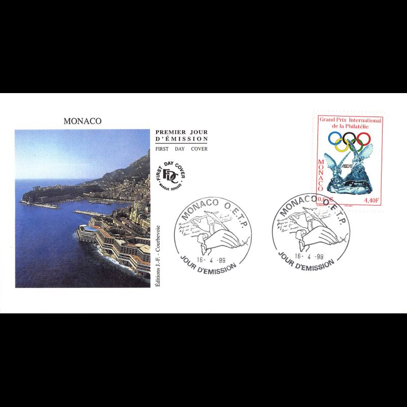 FDC JF - Grand Prix de la Philatélie, oblit 16/4/99