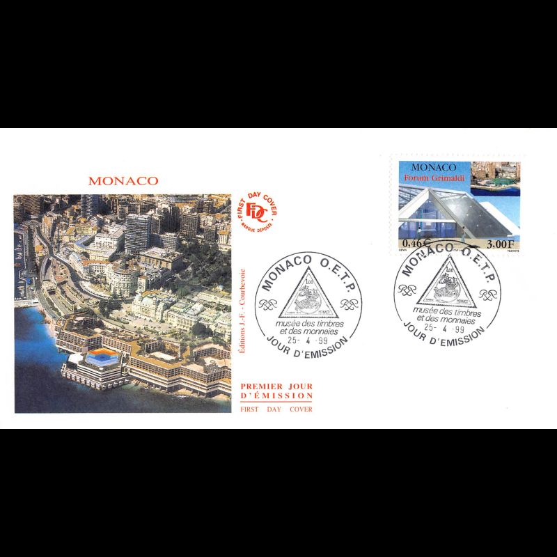 FDC JF - Forum Grimaldi, oblit 25/4/99