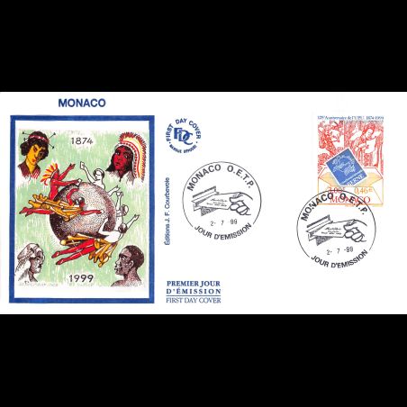 FDC JF - 125e Ann. de l'U.P.U., oblit 2/7/99