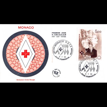 FDC JF - Croix-Rouge 98, oblit 3/3/98