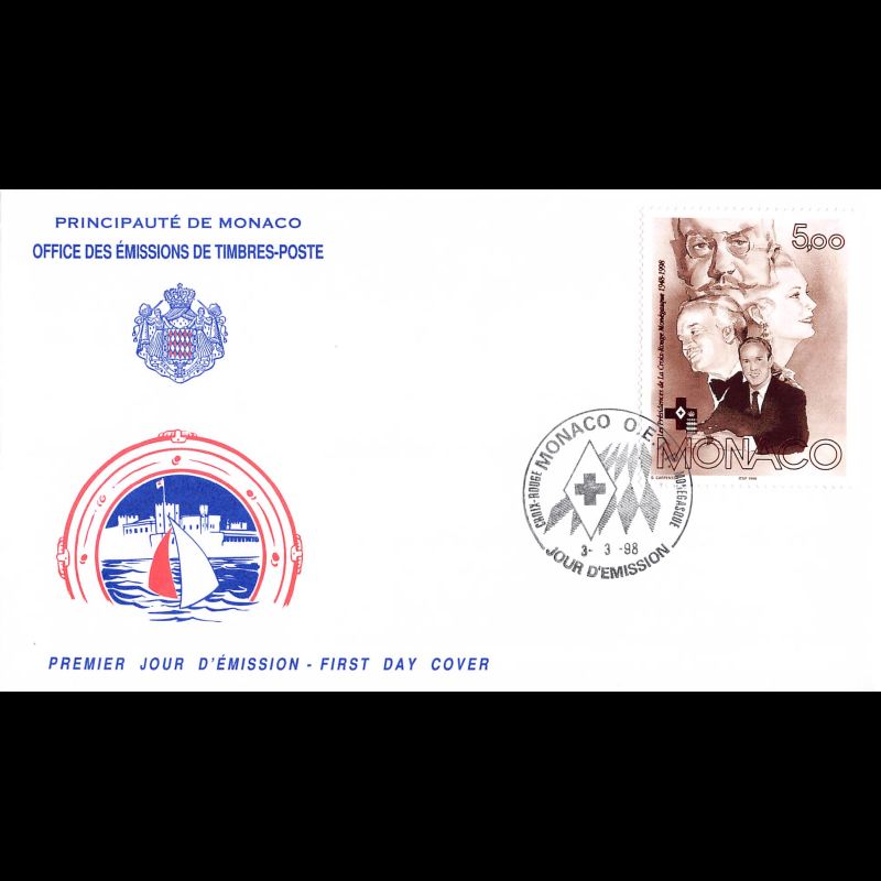 FDC - Croix-Rouge 98, oblit 3/3/98
