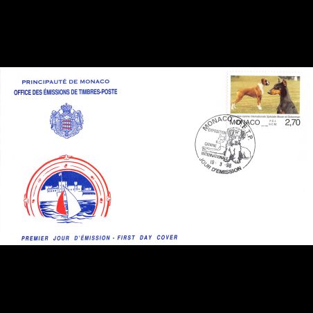 FDC - Exposition canine, oblit 19/3/98