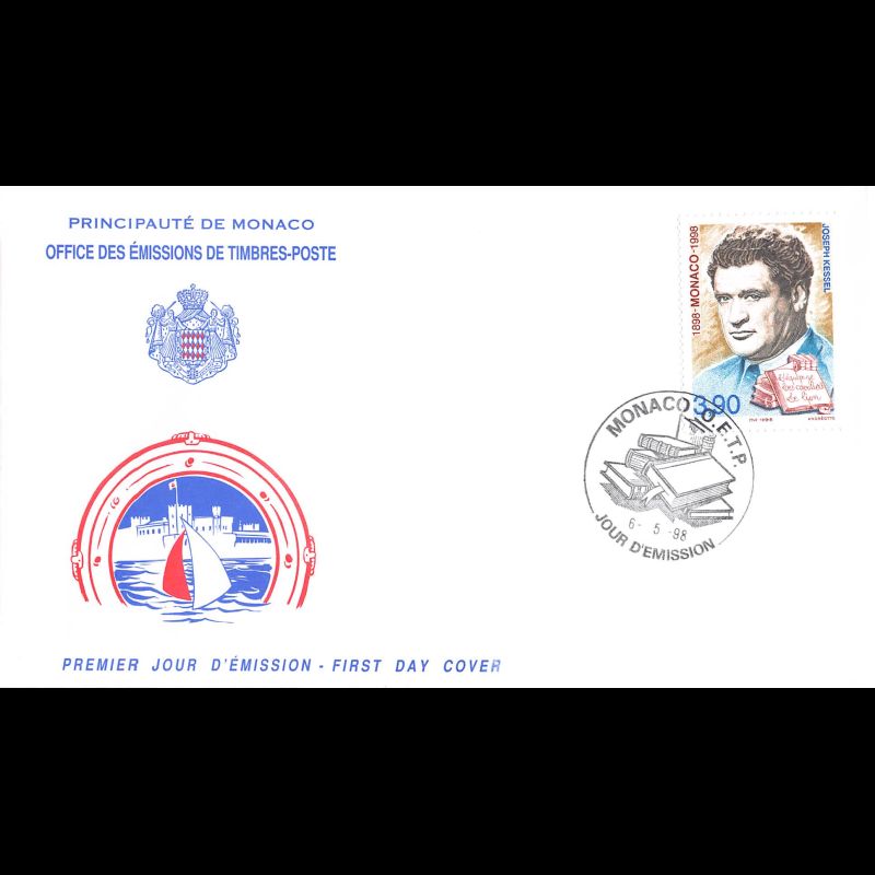 FDC - Joseph Kessel, oblit 6/5/98
