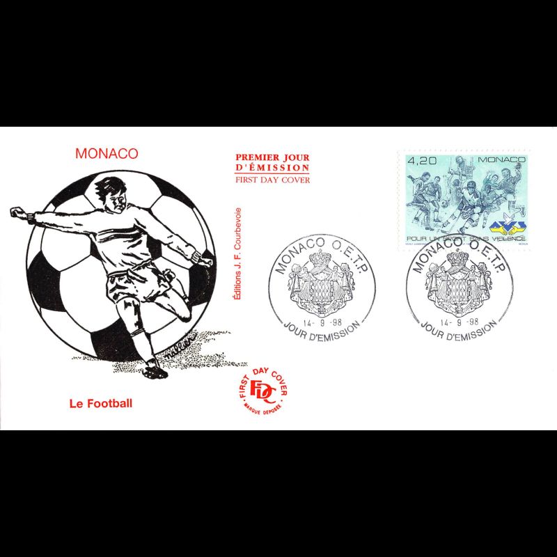 FDC JF - Sport sans violence, oblit 14/9/98