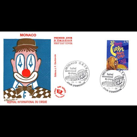 FDC JF - Festival du Cirque 99, oblit 20/11/98