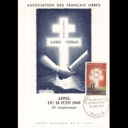 Carte maximum v2 - n° 1264...