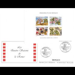 FDC GF LNF - Les quatre saisons de la ronce, oblit 14/10/96