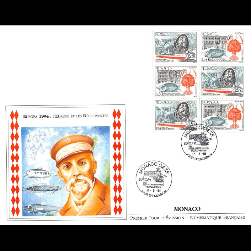 FDC GF LNF - Europa - L'Europe et les découvertes - 17/5/1994
