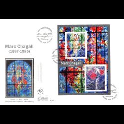 FDC GF soie - Bloc Marc...