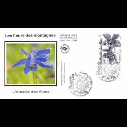 FDC soie - Les fleurs des...